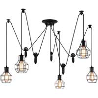Industrial Edison Bulb Cage Lamp Chandelier